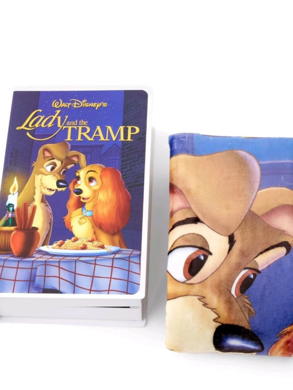 Disney Classic Lady and the Tramp VHS Boxed Silk Touch Throw, 50